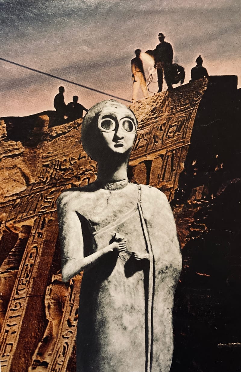 LEFT: Architecture & Morality (2023) 20 cm x 26 cm ~ CENTRE: Astronomy Domine (2023) 18 cm x 18 cm ~ RIGHT: Walk In Silence (2023) 10 cm x 15 cm