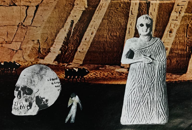 LEFT: Love Will Tear Us Apart (2023) 15 cm x 12 cm ~ CENTRE: Neighbourhood of Infinity (2023) 12 cm x 16 cm ~ RIGHT: Atom Heart Mother (2023) 20 cm x 24 cm