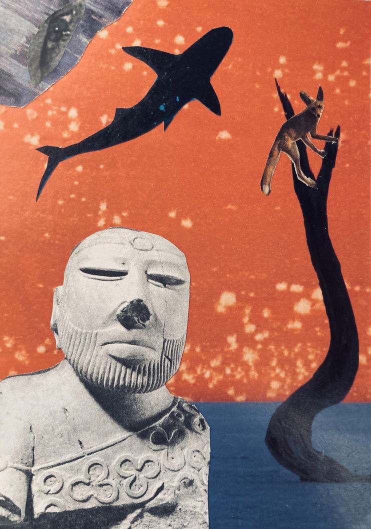 LEFT: Damaged Goods (2023) 10 cm x 25 cm ~ CENTRE: Hurtin' n' Hollerin' (2023) 12 cm x 12 cm ~ RIGHT: Like The Deserts Miss The Rain (2023) 9 cm x 12 cm