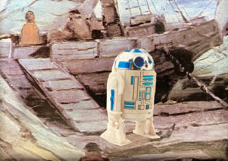 LEFT: Lost In Space (2023) 10 cm x 8 cm ~ CENTRE: March Of The Flowers (2023) 10 cm x 8 cm ~ RIGHT: Needles In The Camel's Eye (2023) 10 cm x 8 cm