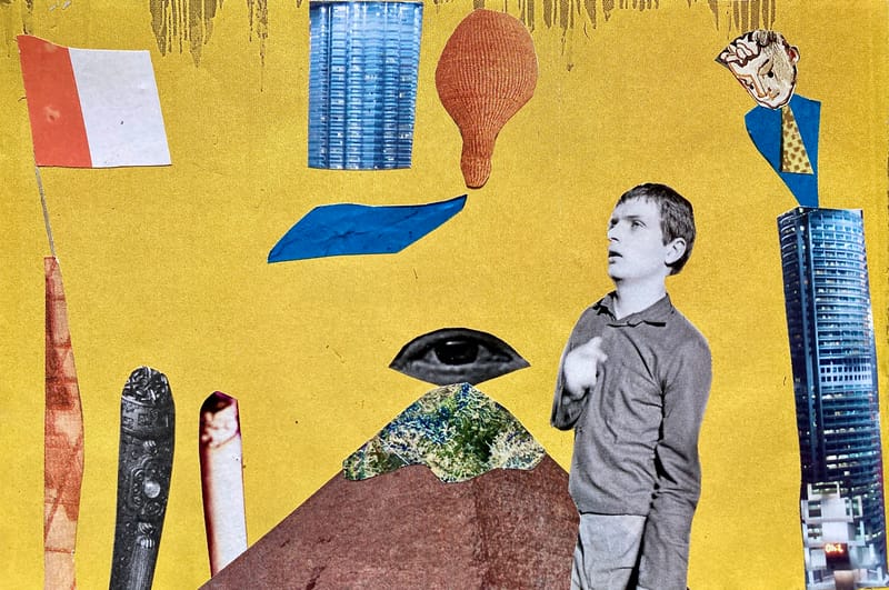 LEFT: Disorder as New Dawn Fades (2023) 16 cm x 11 cm ~ CENTRE: The Lost Supper (2023) 13 cm x 18 cm  ~  RIGHT: Debaser (2023) 18 cm x 13 cm