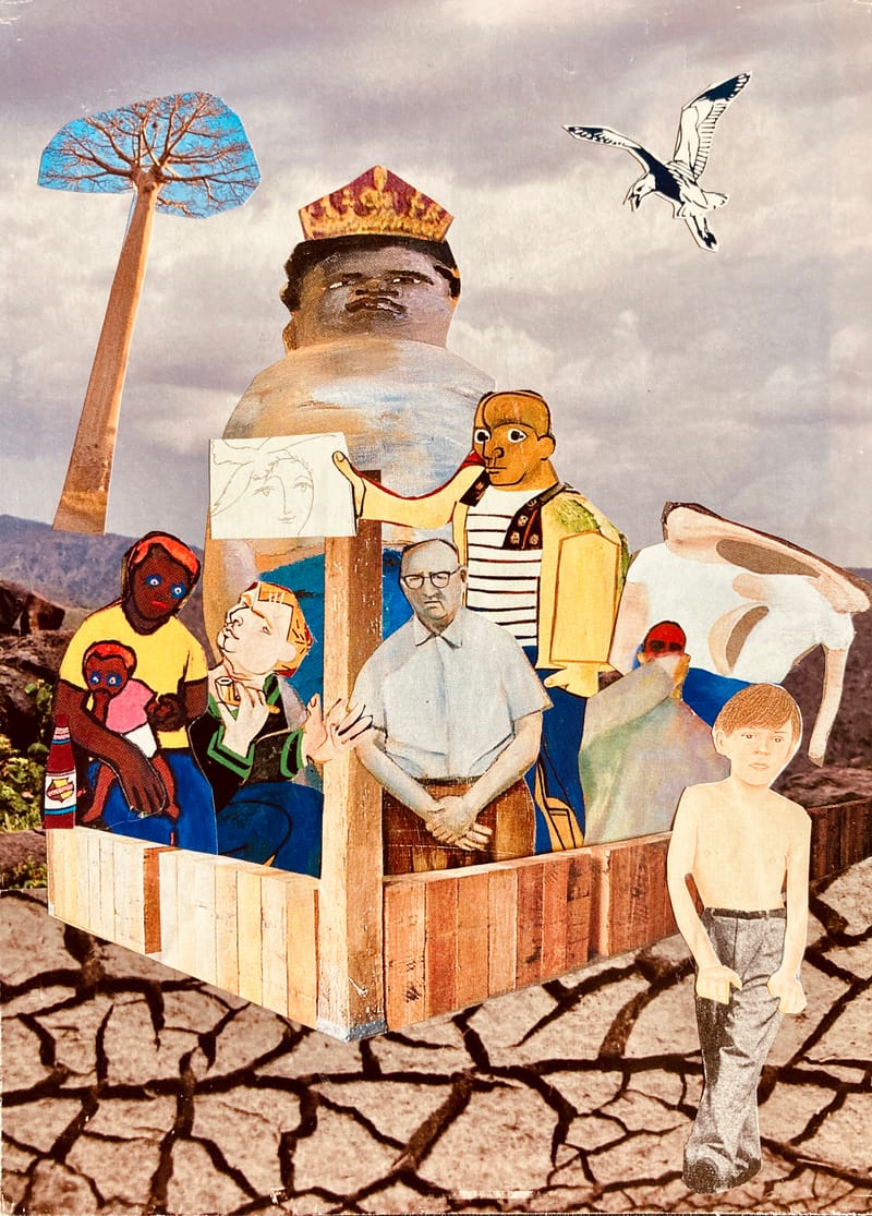 LEFT: Disorder as New Dawn Fades (2023) 16 cm x 11 cm ~ CENTRE: The Lost Supper (2023) 13 cm x 18 cm  ~  RIGHT: Debaser (2023) 18 cm x 13 cm