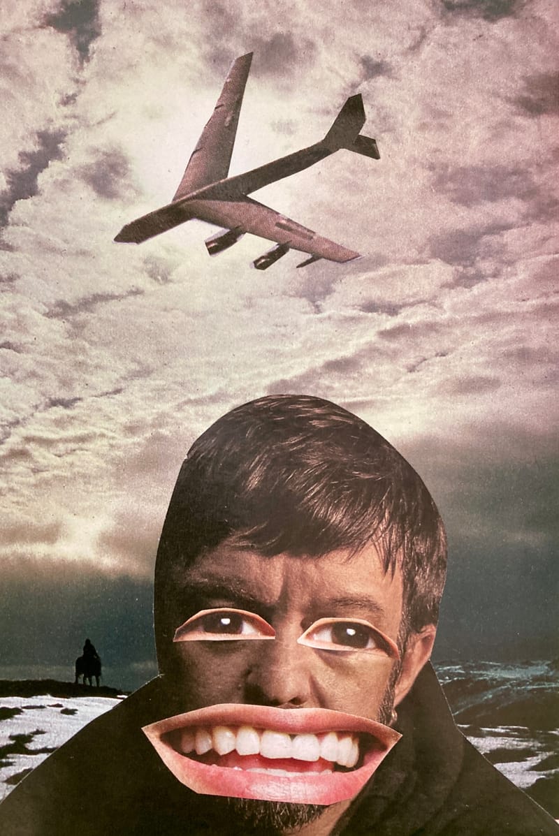 LEFT: Anubis On The Beach (2024) 10 cm x 15 cm ~ CENTRE: Pale Fire (2024) 10 cm x 15 cm ~ RIGHT: Shadow On The Steppe (2024) 10 cm x 15 cm