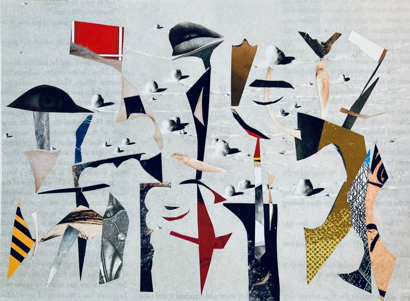 LEFT: Azrael Angel Of Death (2024) 13 cm x 9 cm ~ CENTRE: Snow Day (2024) 18 cm x 13 cm ~ RIGHT Skijoring (2024) 