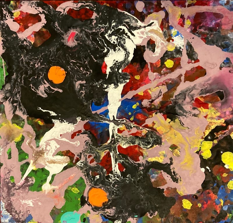 LEFT: Some You See Things More Clearly (2024) Acrylic on Wood Panel, 16 cm x 15 cm ~ CENTRE: From A Fence Post (2024) Acrylic on Wood Panel, 16 cm x 15 cm ~ RIGHT: A Quiet Canoe (2024) Acrylic on Wood Panel, 16 cm x 15 cm