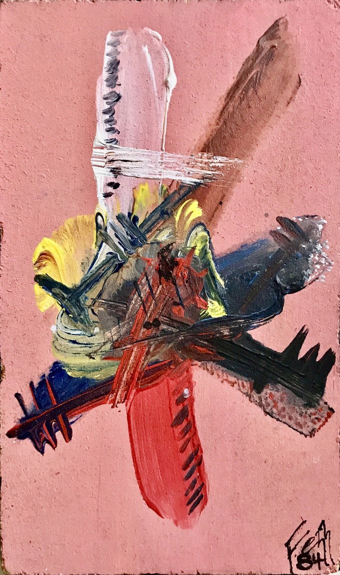 LEFT: Owl (1996) 30 cm x 36 cm ~ CENTRE: Sonic Boom (1984) 18 cm x 30 cm ~ RIGHT: Shadowplay (2008) 20 cm x 26 cm