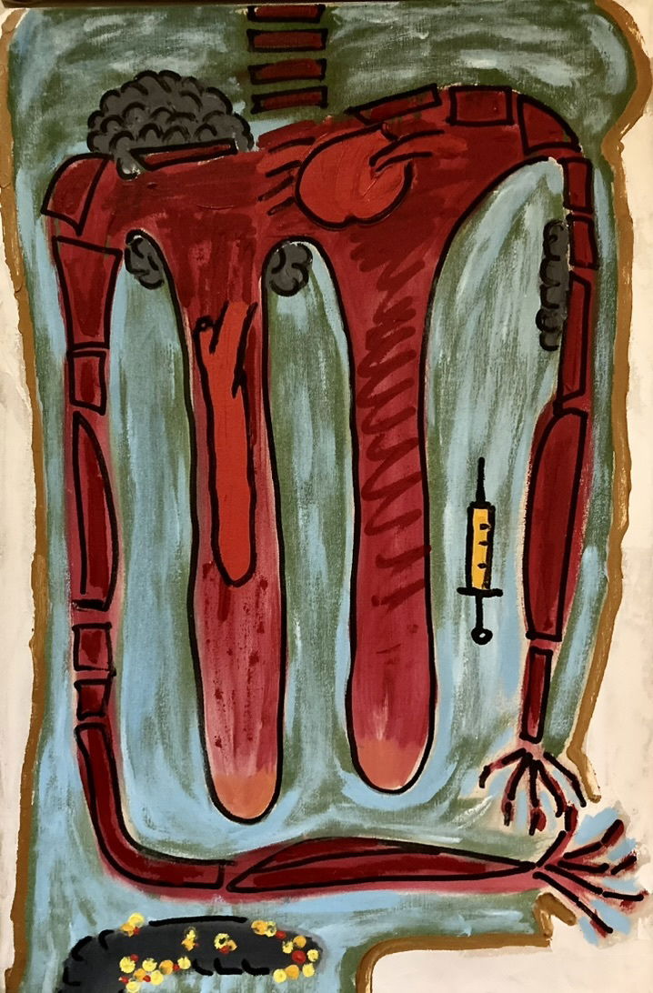 LEFT: Triptych Top (1987) 50 cm x 76 cm ~ CENTRE: Triptych Middle (1987) 50 cm x 76 cm ~ RIGHT: Triptych Bottom (1987) 50 cm x 76 cm