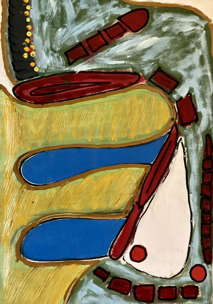 LEFT: Triptych Top (1987) 50 cm x 76 cm ~ CENTRE: Triptych Middle (1987) 50 cm x 76 cm ~ RIGHT: Triptych Bottom (1987) 50 cm x 76 cm