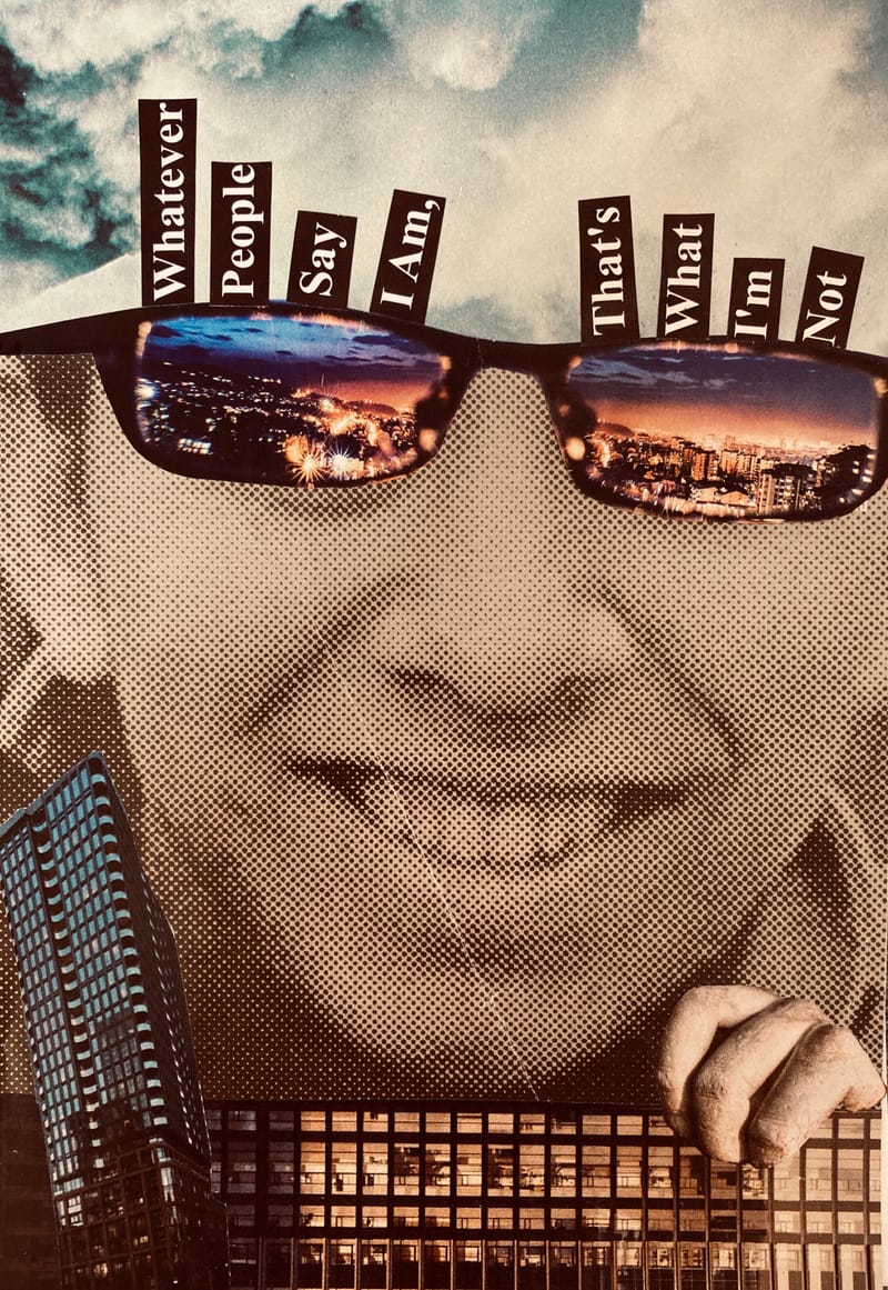 LEFT: Isis (2024) 12 cm x 17 cm ~ CENTRE: The Great Pretender (2024) 12 x 17 cm ~ RIGHT: Into The Weirderness (2024) 21 cm x 27 cm