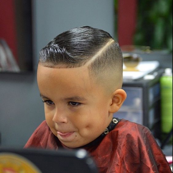Barber Style Hard Part