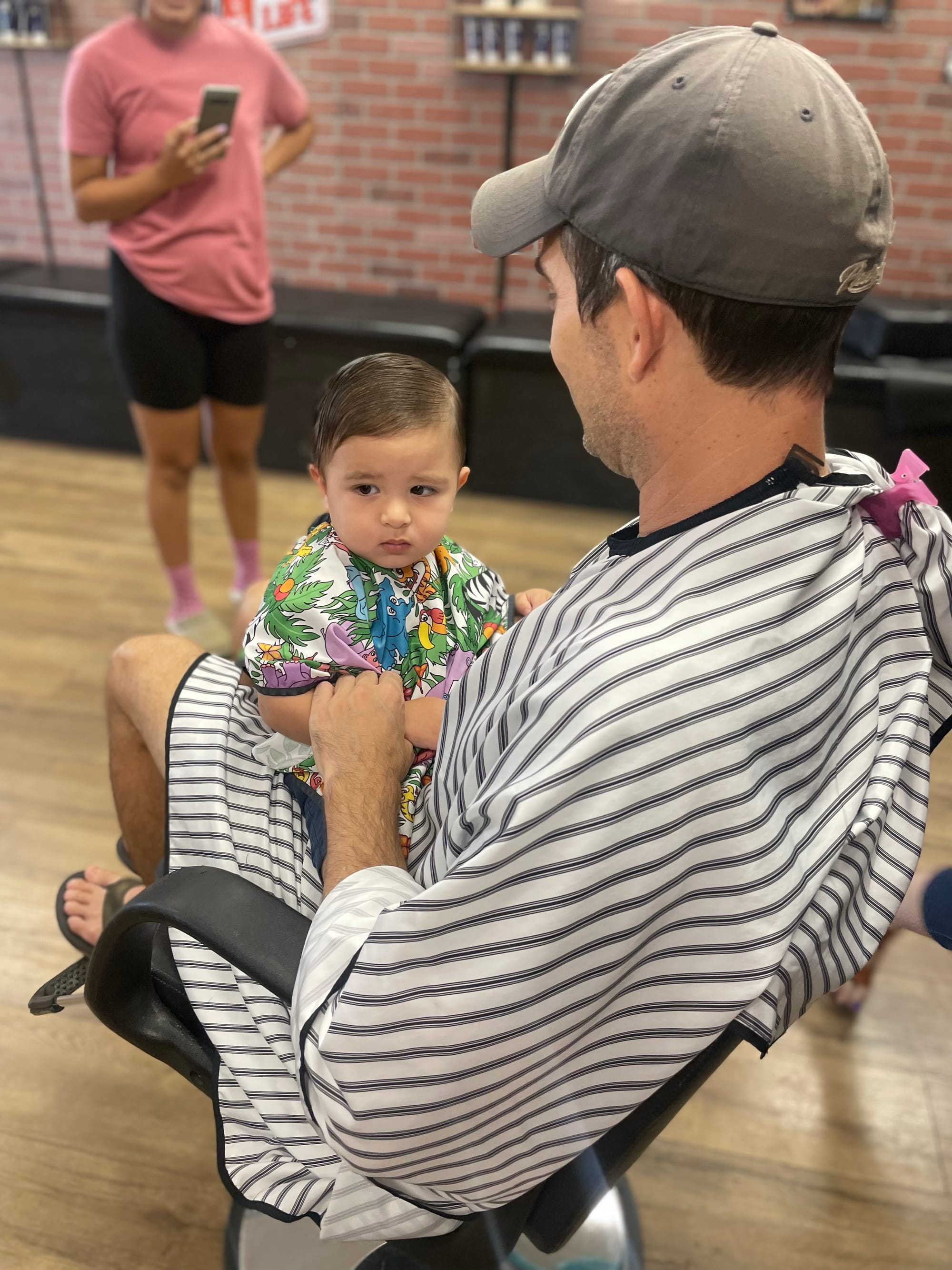 First Haircut With Dad