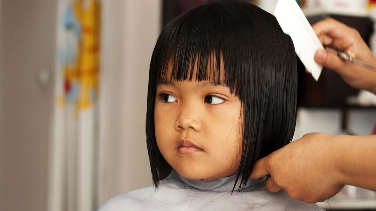 A line Bob with Bangs