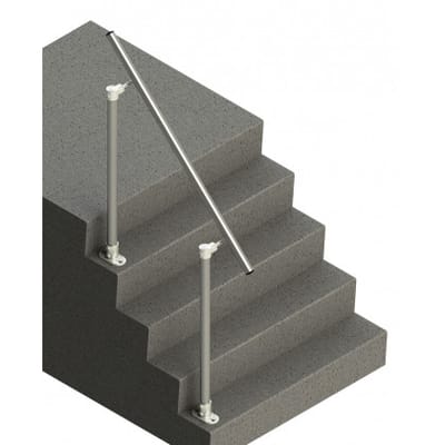 Metal hand railings image