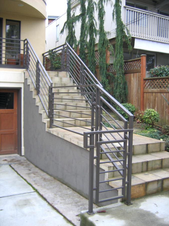 Metal handrails for properties and businesses