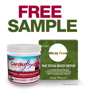 Free Sample of CardioFlex Q10 or Wholy Tea!