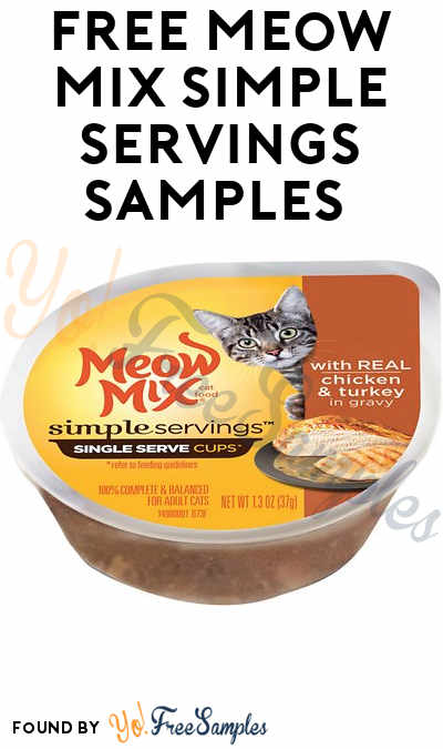 Free Sample of Meow Mix Simple Servings Cat Food