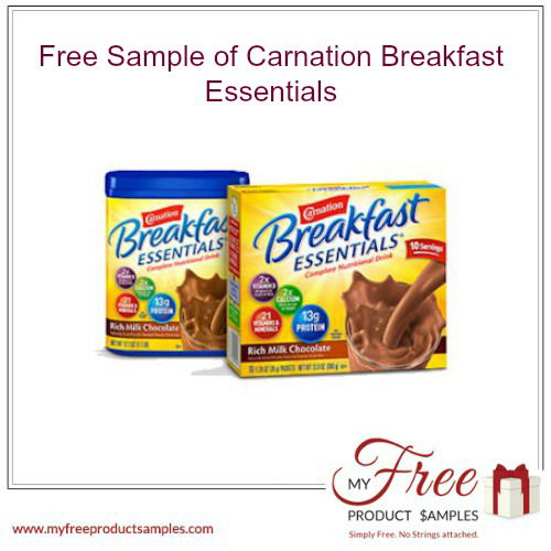 Free Carnation Breakfast Essentials Sample