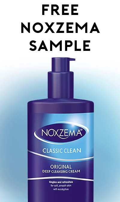 Free Noxzema Deep Cleansing Cream Sample