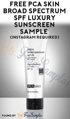 FREE PCA SKIN Broad Spectrum SPF Luxury Sunscreen Sample