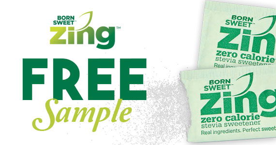 Free Sample of Zing Zero Calorie Stevia Sweetener