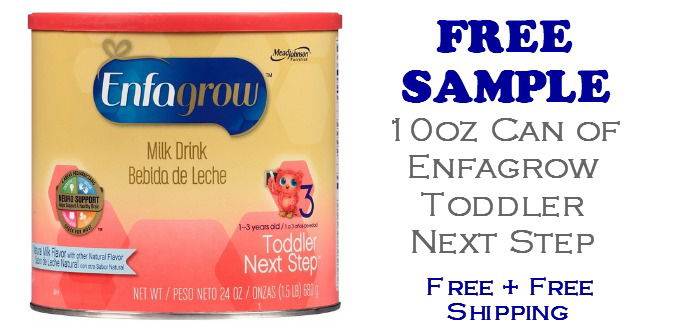 Free Enfagrow Toddler Next Step Sample