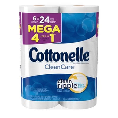 Cottonelle Mega Roll Bath Tissue, 6 ct