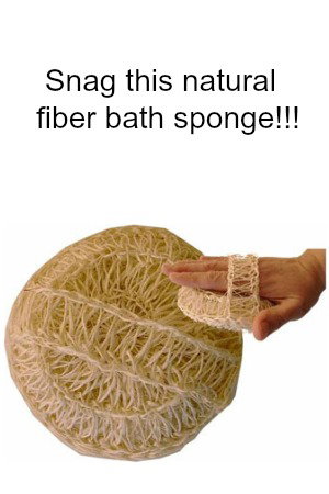 free Sun Vibes bath sponge sample