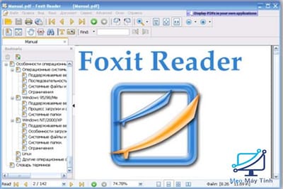Tai Foxit Reader - Phan mem doc file PDF mien phi tot nhat
