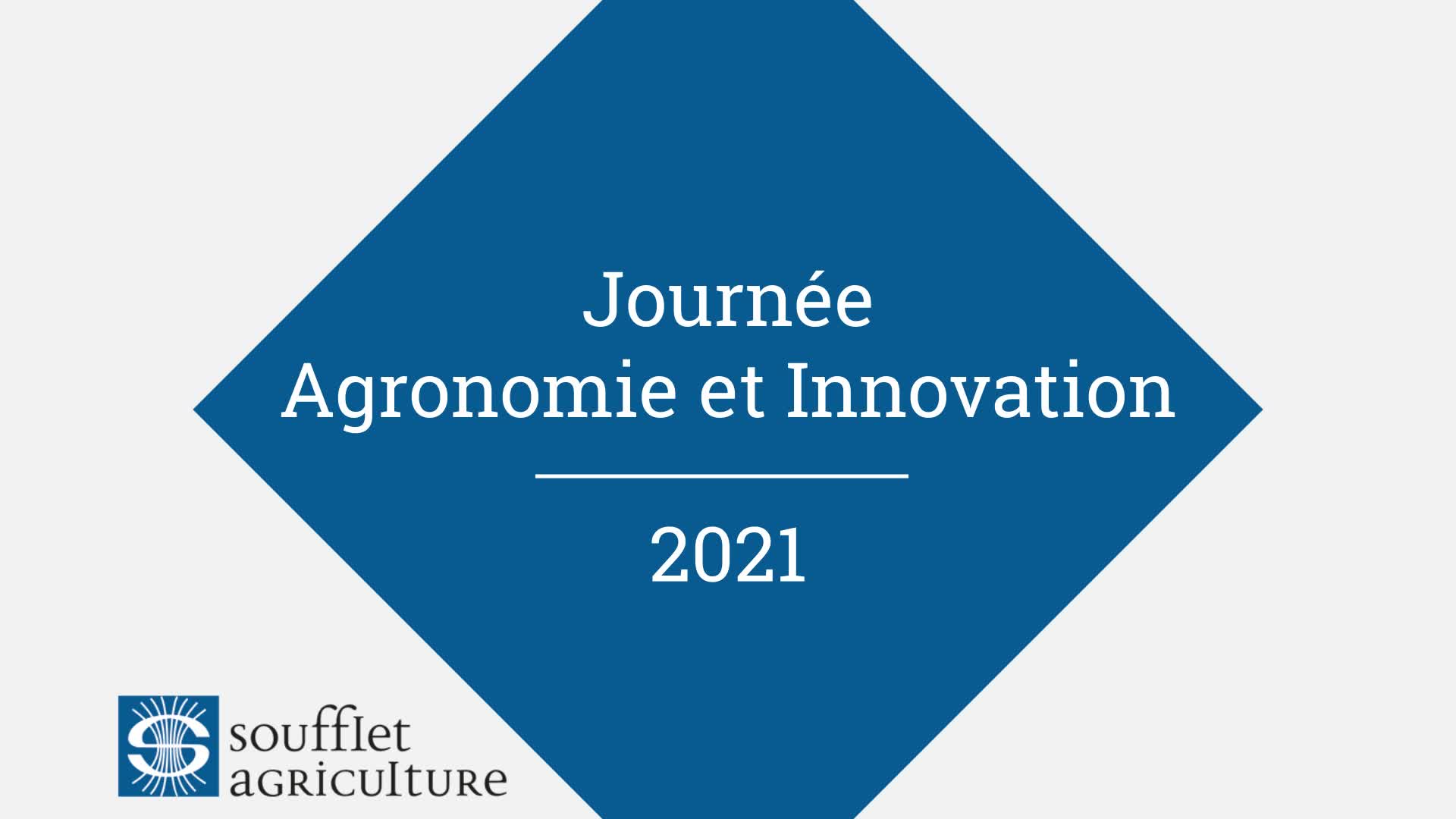 Journée agronomie et innovation 