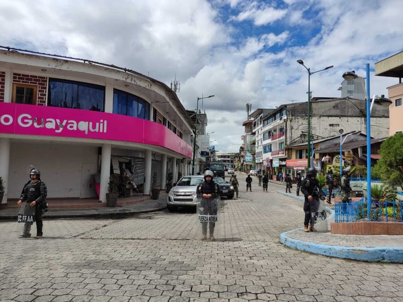 Presencia militar en Puyo para recuperar la paz ciudadana