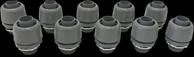Sealproof 3/4-Inch Non-metallic Liquid Tight Straight Electrical Conduit Connector Fitting, UL Listed, 3/4" Dia, 10-Pack