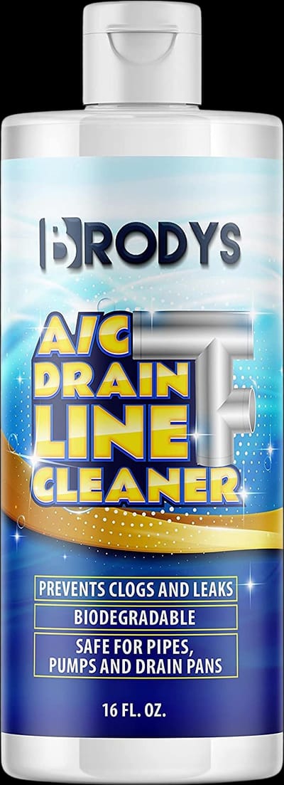 Brodys - A/C HVAC Drain Line Cleaner, 16oz Bottle, (2 MONTH SUPPLY)