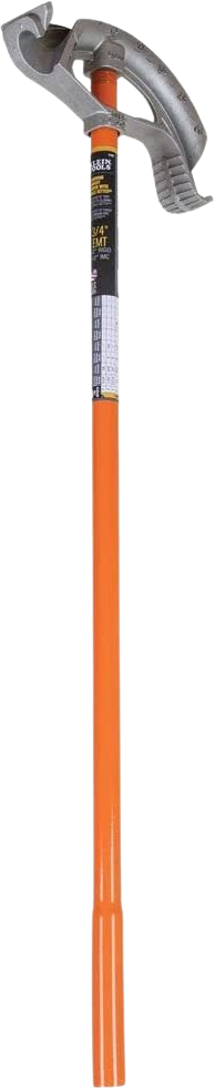 Klein Tools 51607 Aluminum Conduit Bender Full Assembly, 3/4-Inch EMT, Wide Foot Pedal, Benchmark Symbols and Angle Setter Technology