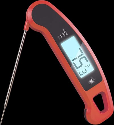 Lavatools Javelin PRO Duo Ambidextrous Backlit Professional Digital Instant Read Meat Thermometer for Kitchen, Food Cooking, Grill, BBQ, Smoker, Candy, Home Brewing, Coffee, and Oil Deep Frying
