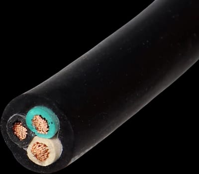 25 Foot of 12/3 Electrical Wire - SJOOW Jacket, 20 Amp Rating