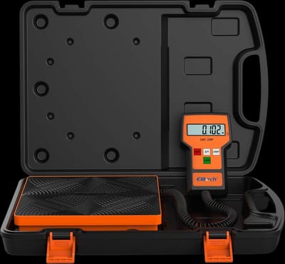 Elitech LMC-100F Refrigerant Charging Weight Scale High Precision for HVAC with Case 110Lbs