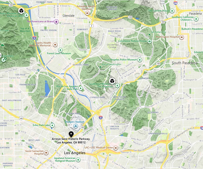 Arroyo Seco Parkway Los Angeles, California