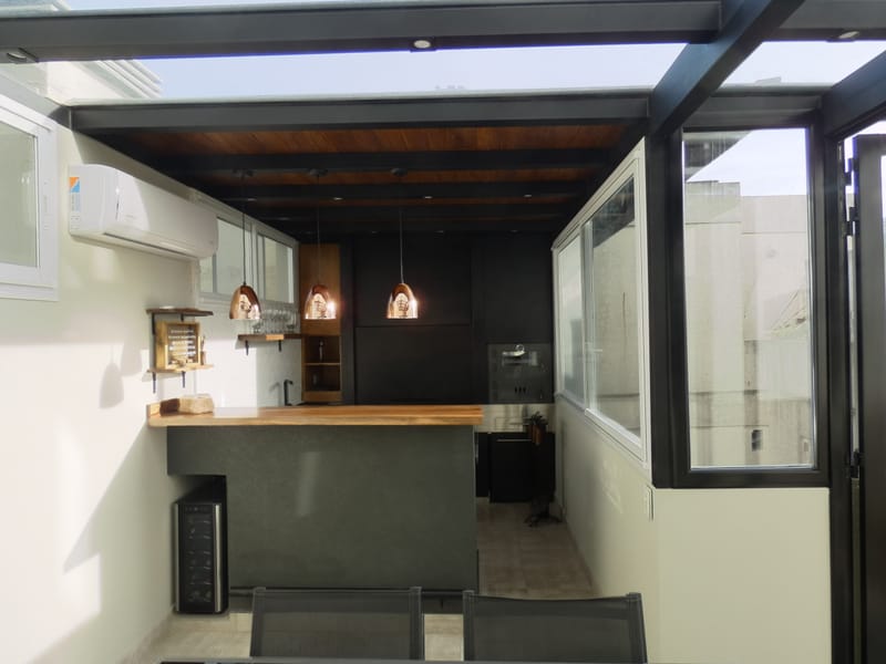 Terraza en departamento en Palermo, CABA