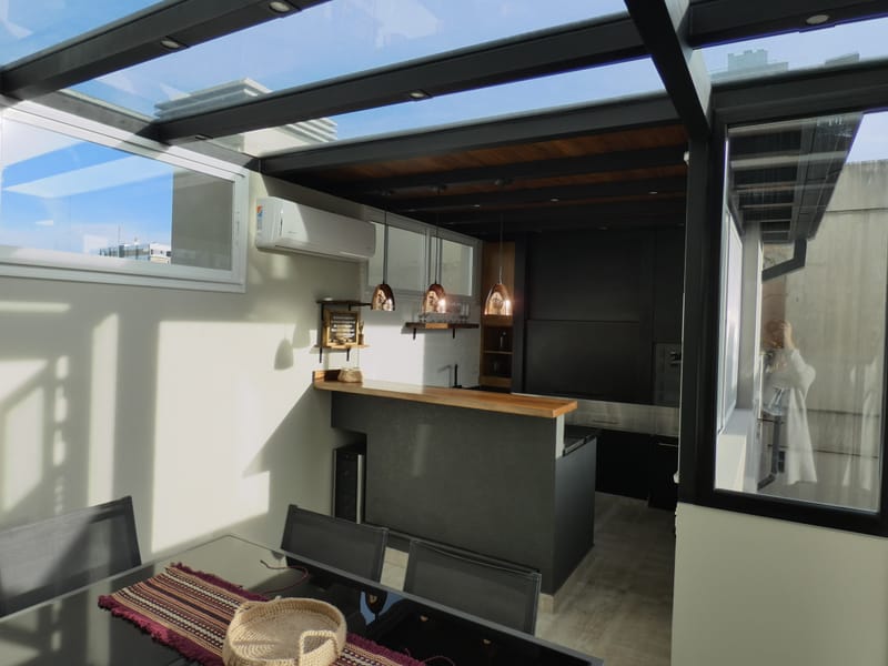 Terraza en departamento en Palermo, CABA