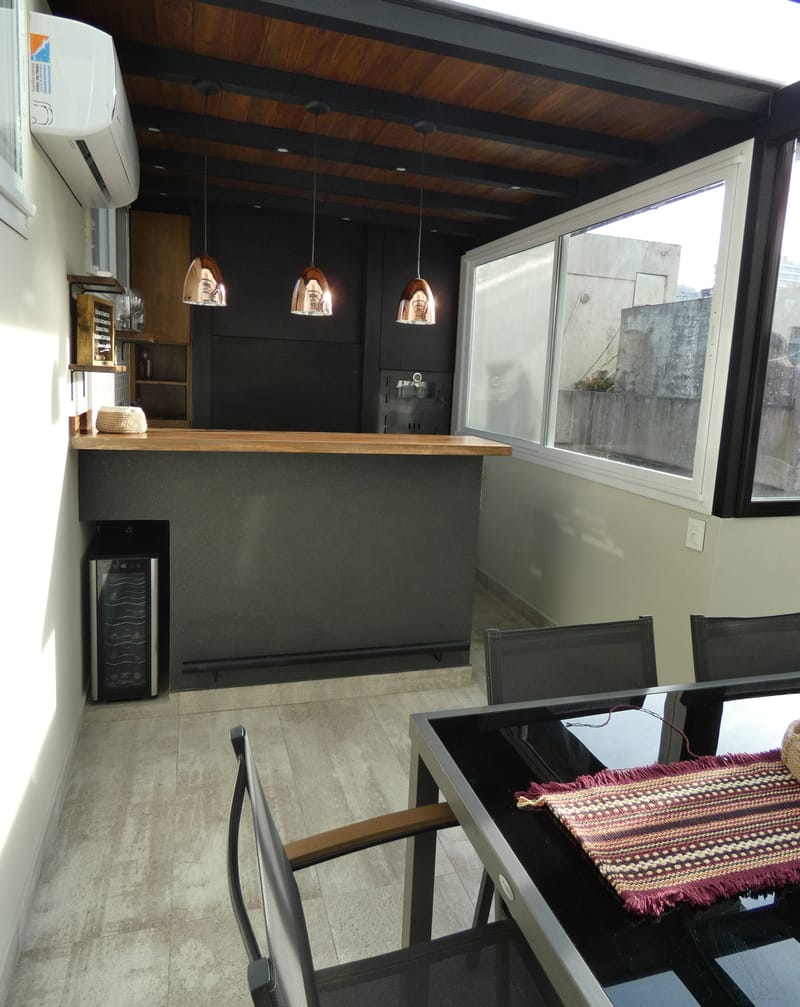 Terraza en departamento en Palermo, CABA