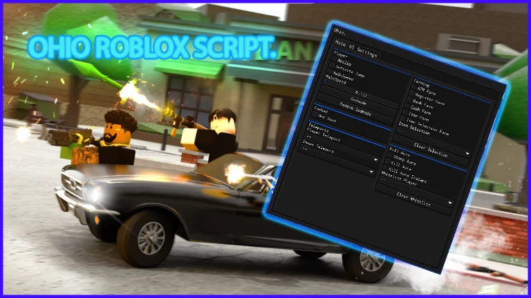 Roblox Ohio Script GUI / Hack (INFINITE CASH, GODMODE, AUTOFARM,