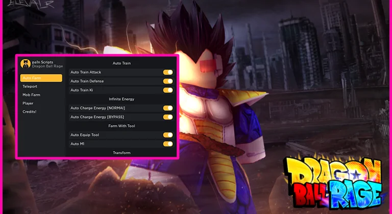 Dragon Ball Rage Script GUI Max Stats