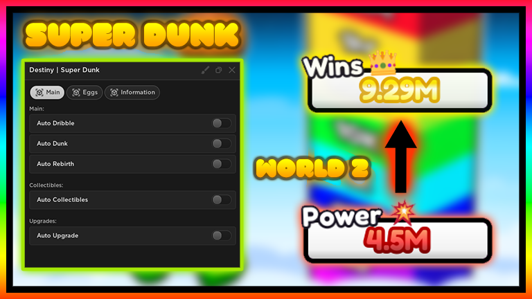 (NEW!) Super Dunk GUI Script | Auto Dunk, Auto Collect, Auto Click