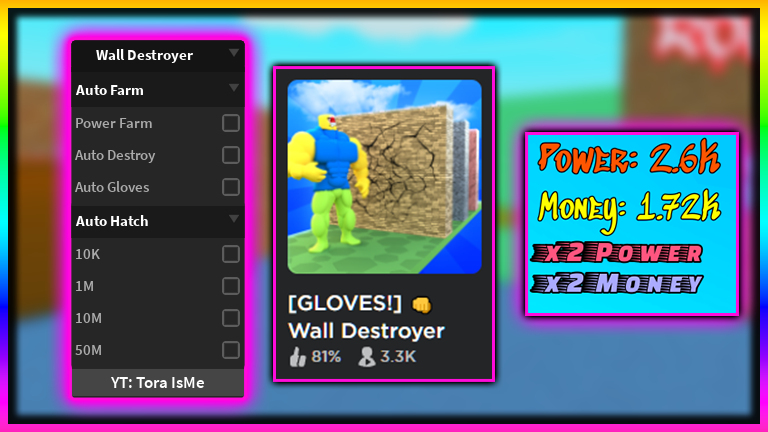 (NEW!) Wall Destroyer Simulator | AutoFarm / Hatch Script | 👊