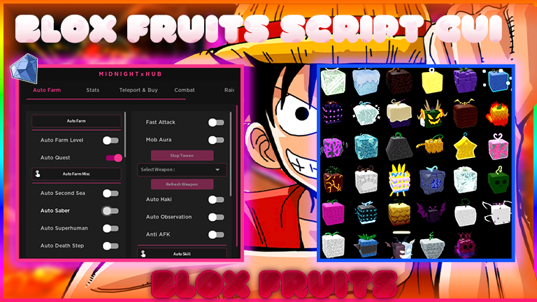 Rblox Blox Fruits Script Gui