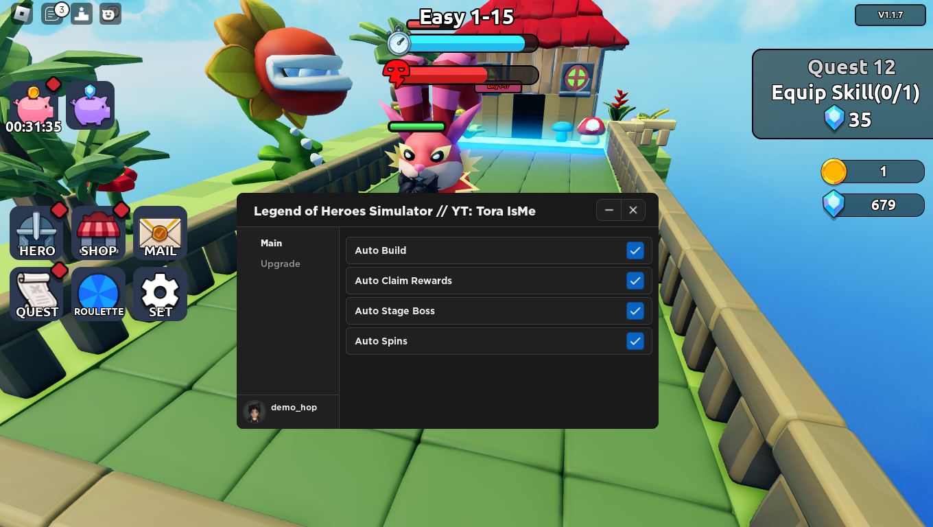 Roblox Script - Legend of Heroes