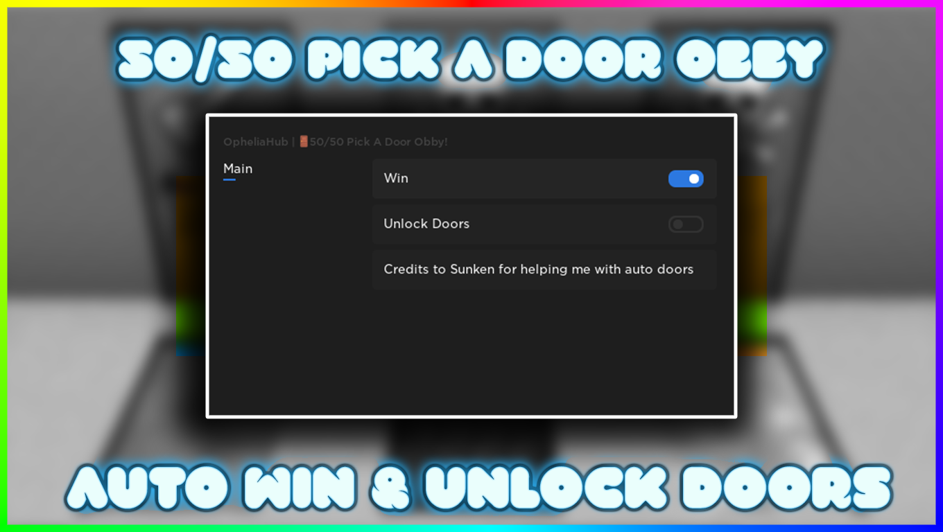 Roblox Script - 50/50 Pick A Door Obby