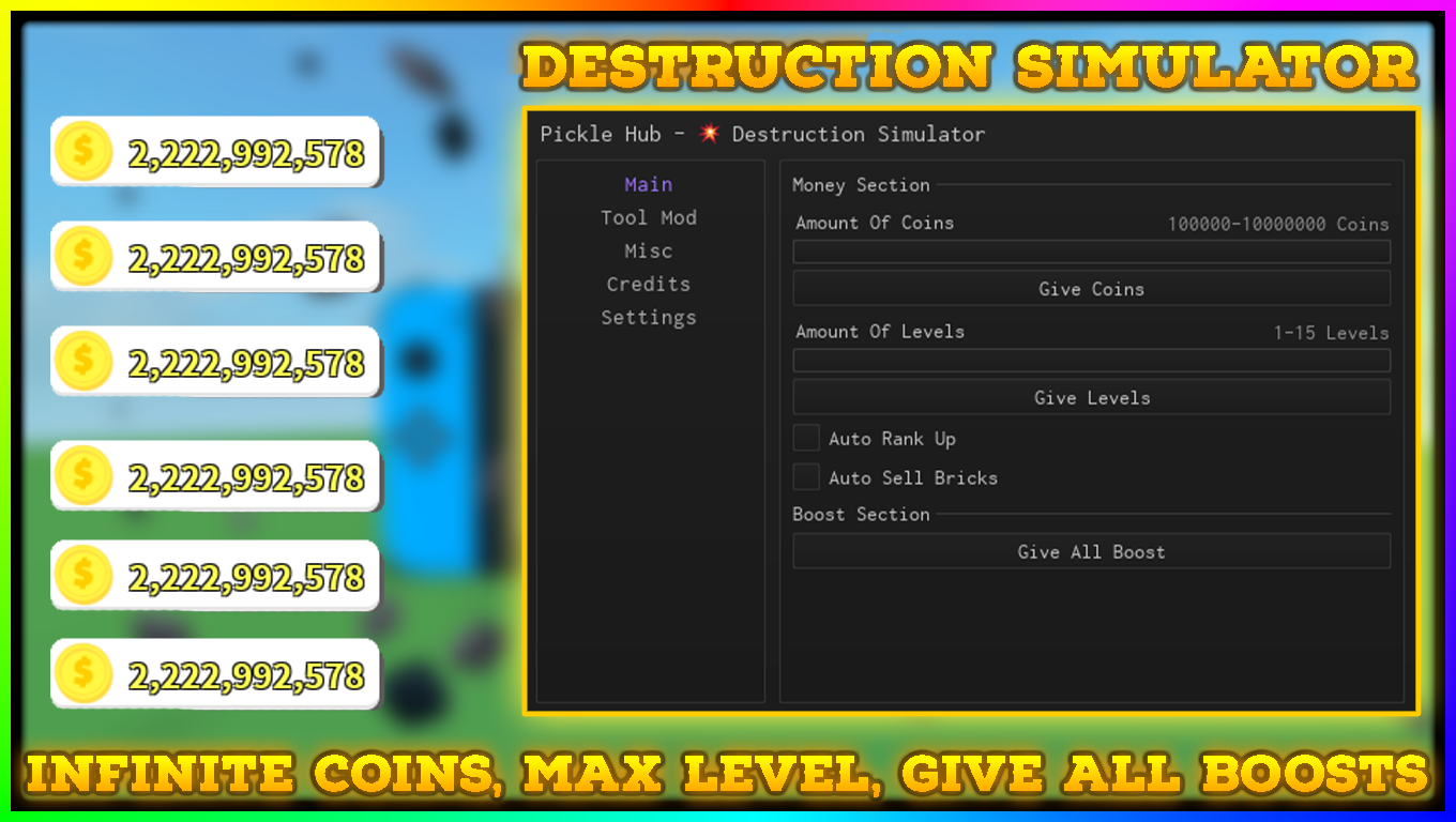 Roblox Script - Destruction Simulator