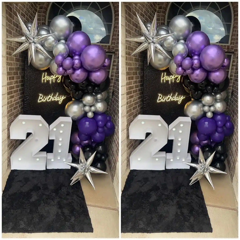 Extravagant single Organic Balloon Backdrop: