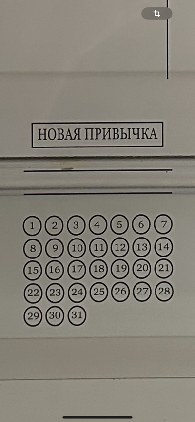 НОВАЯ ПРИВЫЧКА